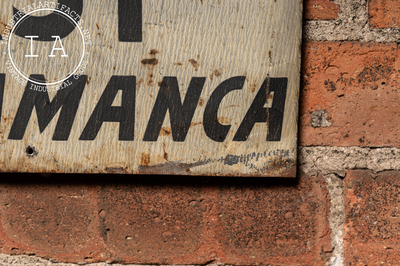 Early 20th Century Hand-Painted "F. L. Grant" Tin Ithaca Sign