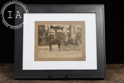 Framed 19th Century Sepia Photograph