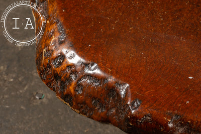 Vintage Redwood Burl Coffee Table