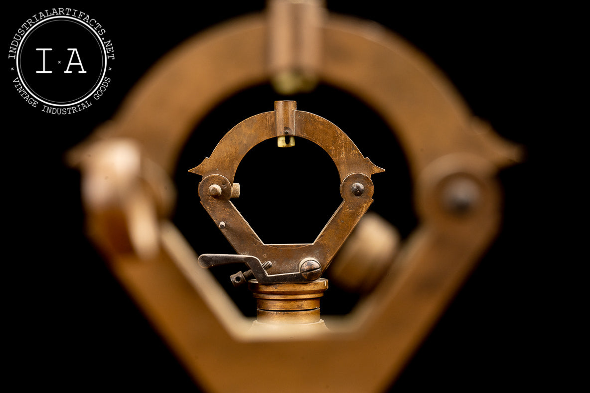 Antique Solid Brass Surveyor Transit