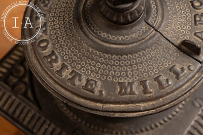 Early 20th Century Arcade Coffee Grinder