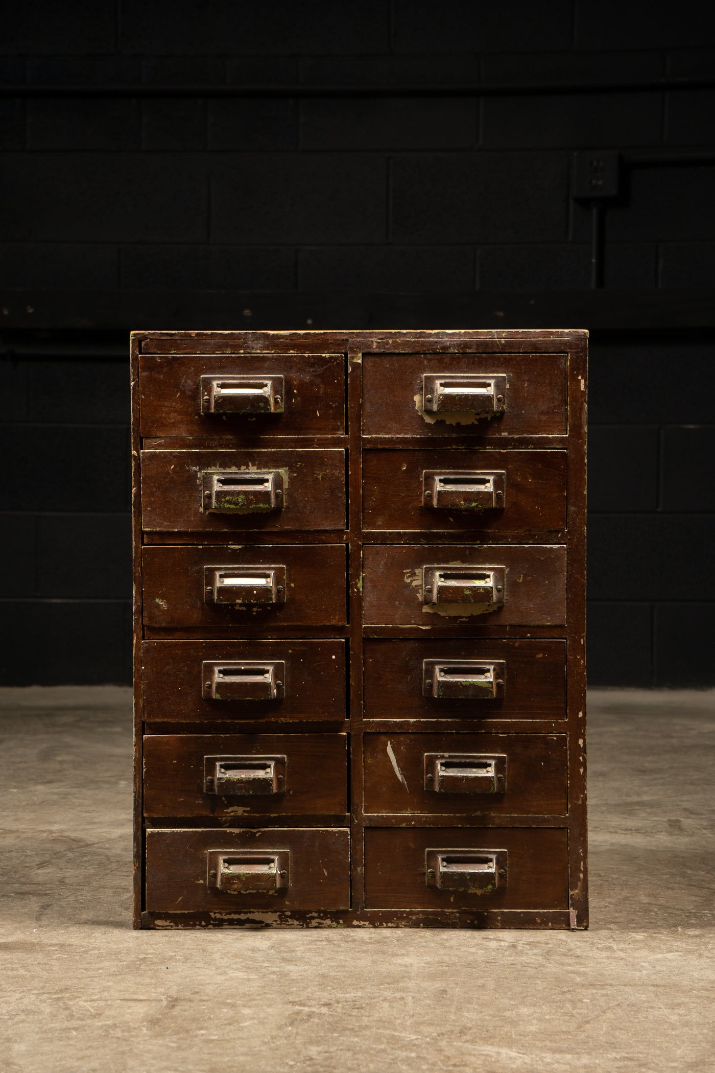 Vintage 12 Drawer Watchmaker's Cabinet