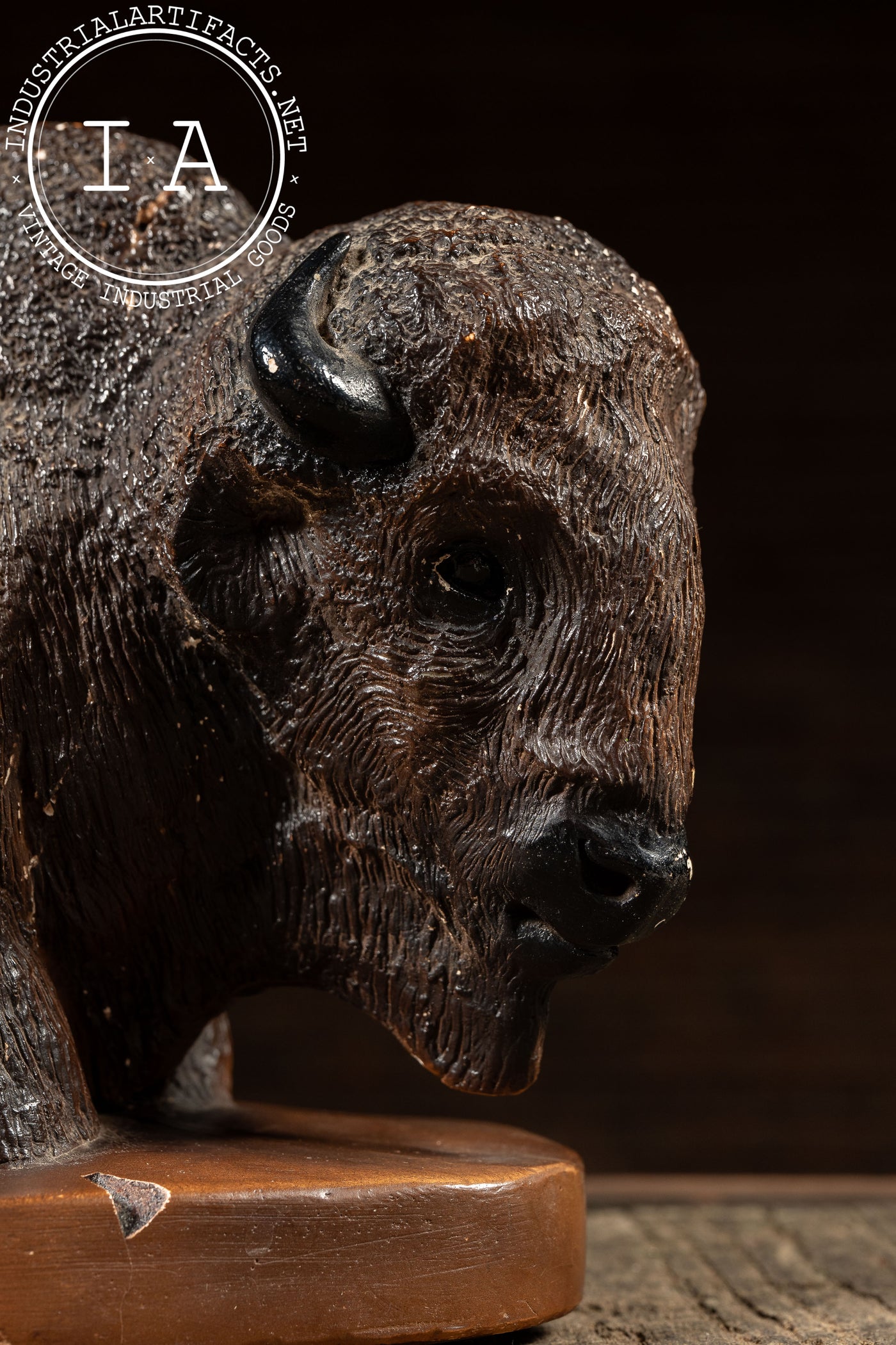 Vintage Ceramic Bison Coin Bank