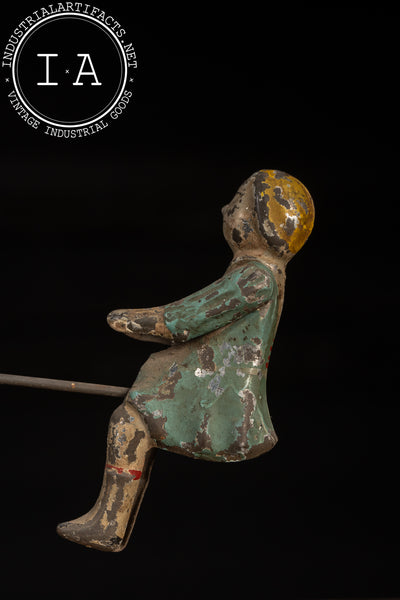 Early Tin Litho Swinging Toy by Gibbs