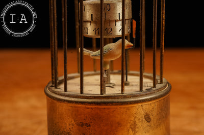 Early 20th Century J. Kaiser G.M.B.H. Bird Cage Clock