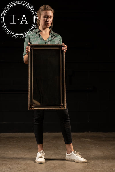 Antique Wooden Framed Mirror