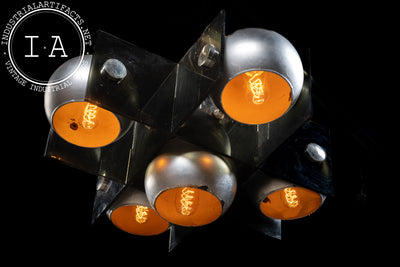Modernist 5-Bulb Ceiling Light Fixture