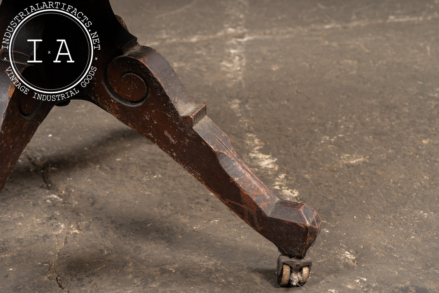 Antique Adjustable Rolling Dental Chair by O.C. White