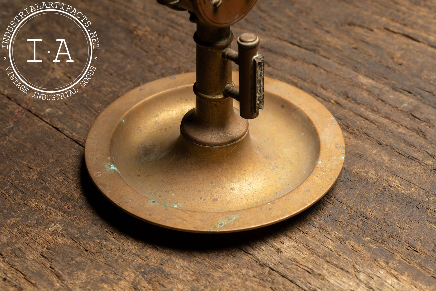 Antique Brass Maritime E.O.T. Figural Cigar Cutter and Ashtray
