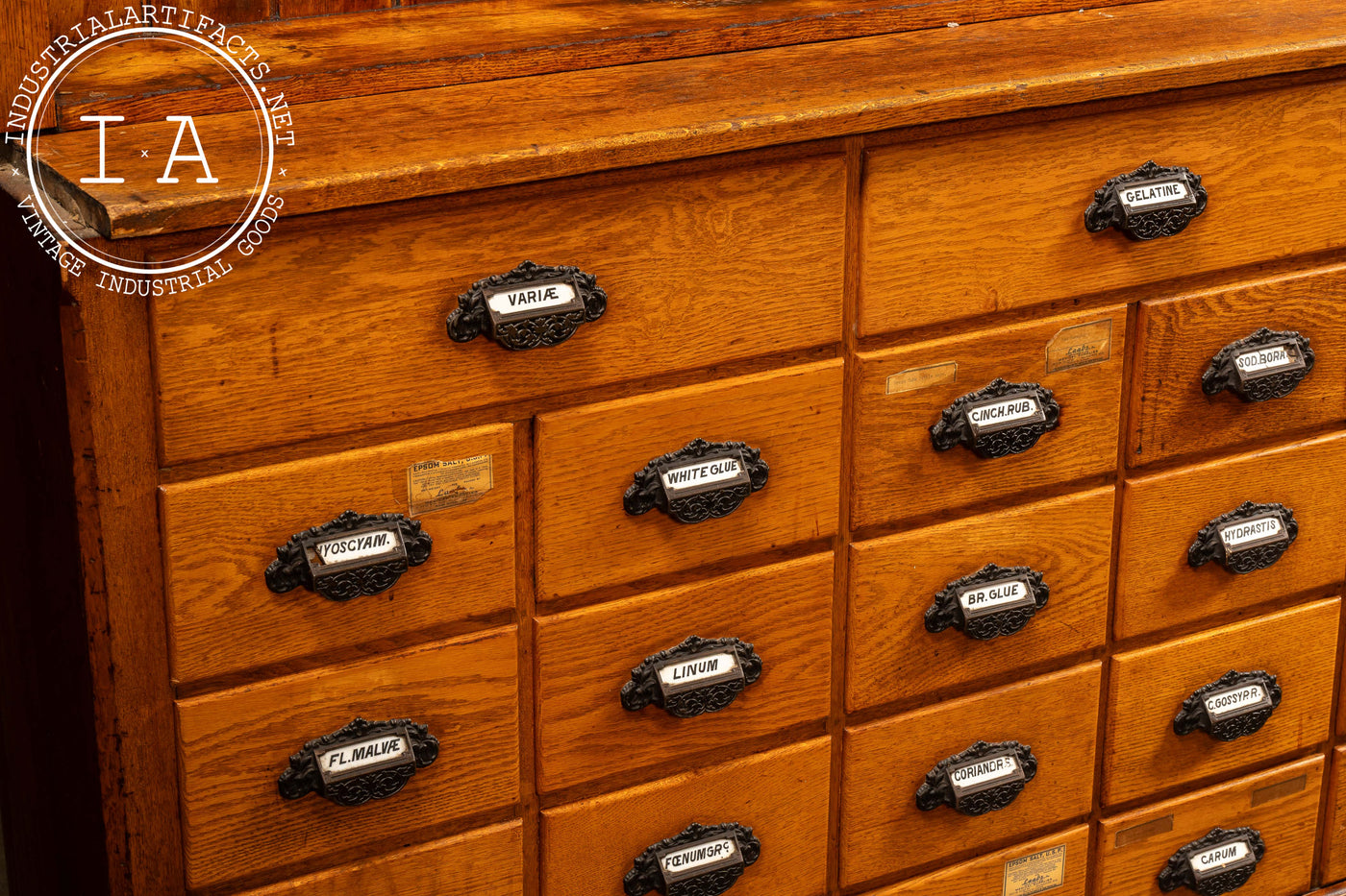 Massive Early 20th Century Apothecary Cabinet