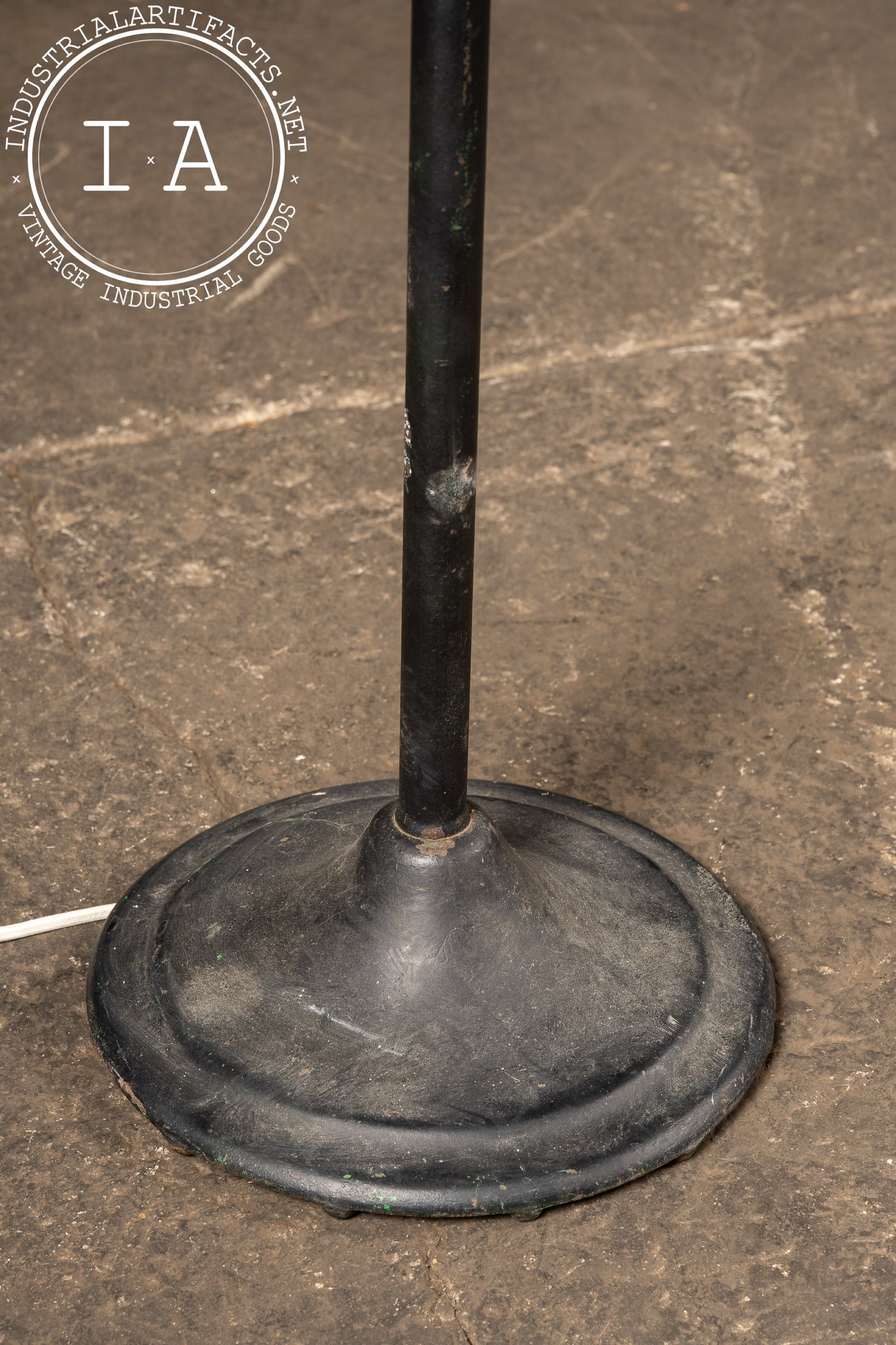 Antique Industrial Articulated Floor Lamp by Dazor