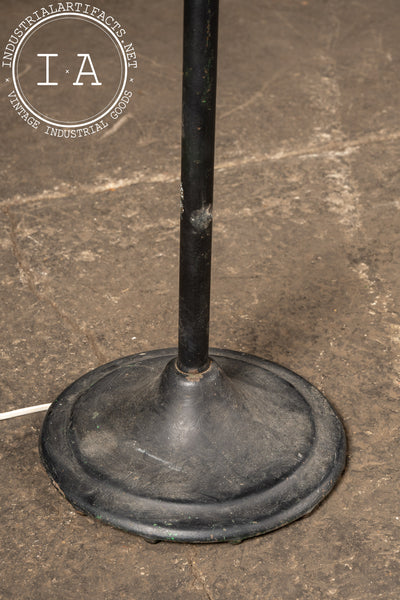 Antique Industrial Articulated Floor Lamp by Dazor