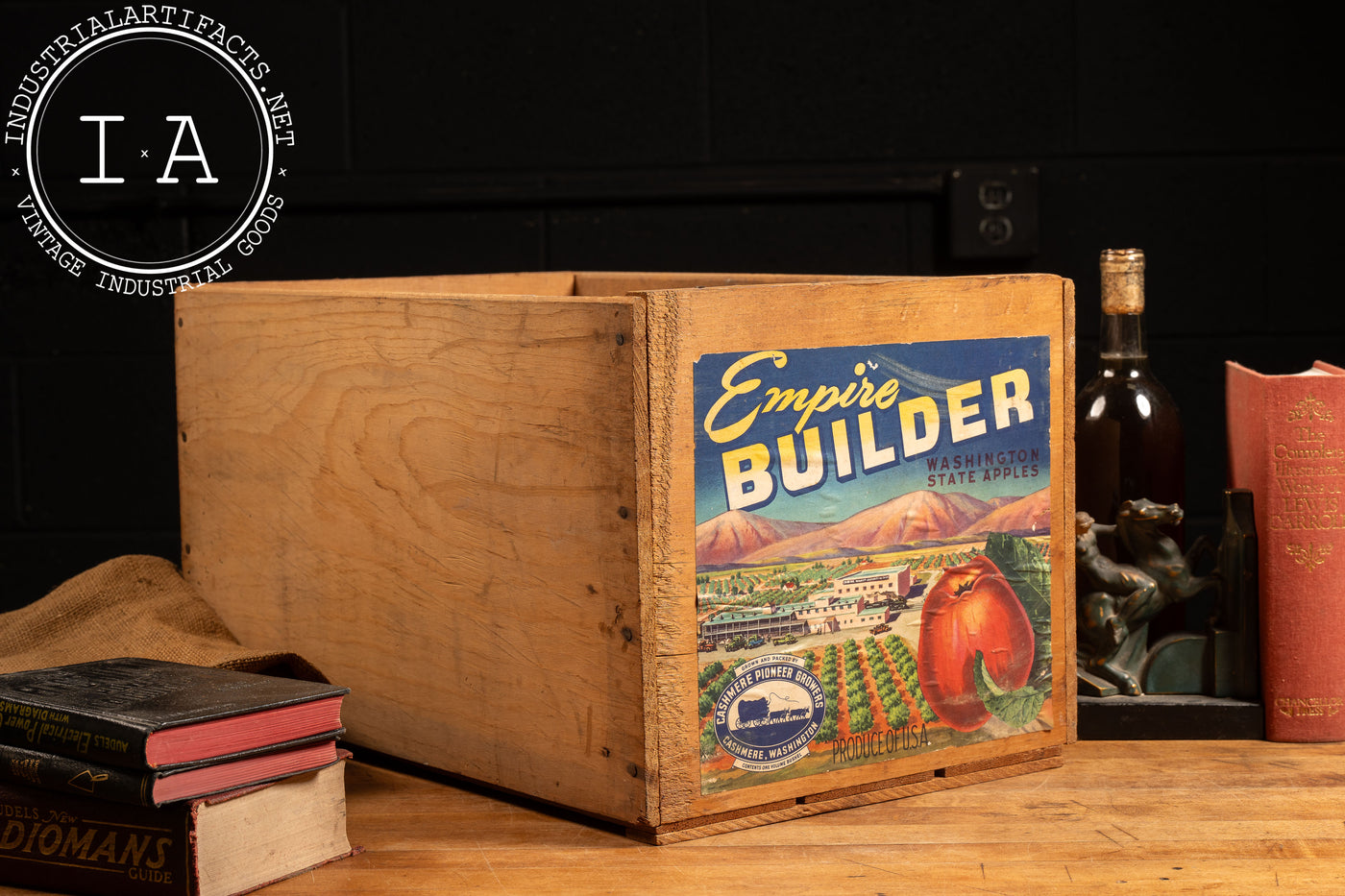 Vintage Empire Builder Apples Shipping Crate