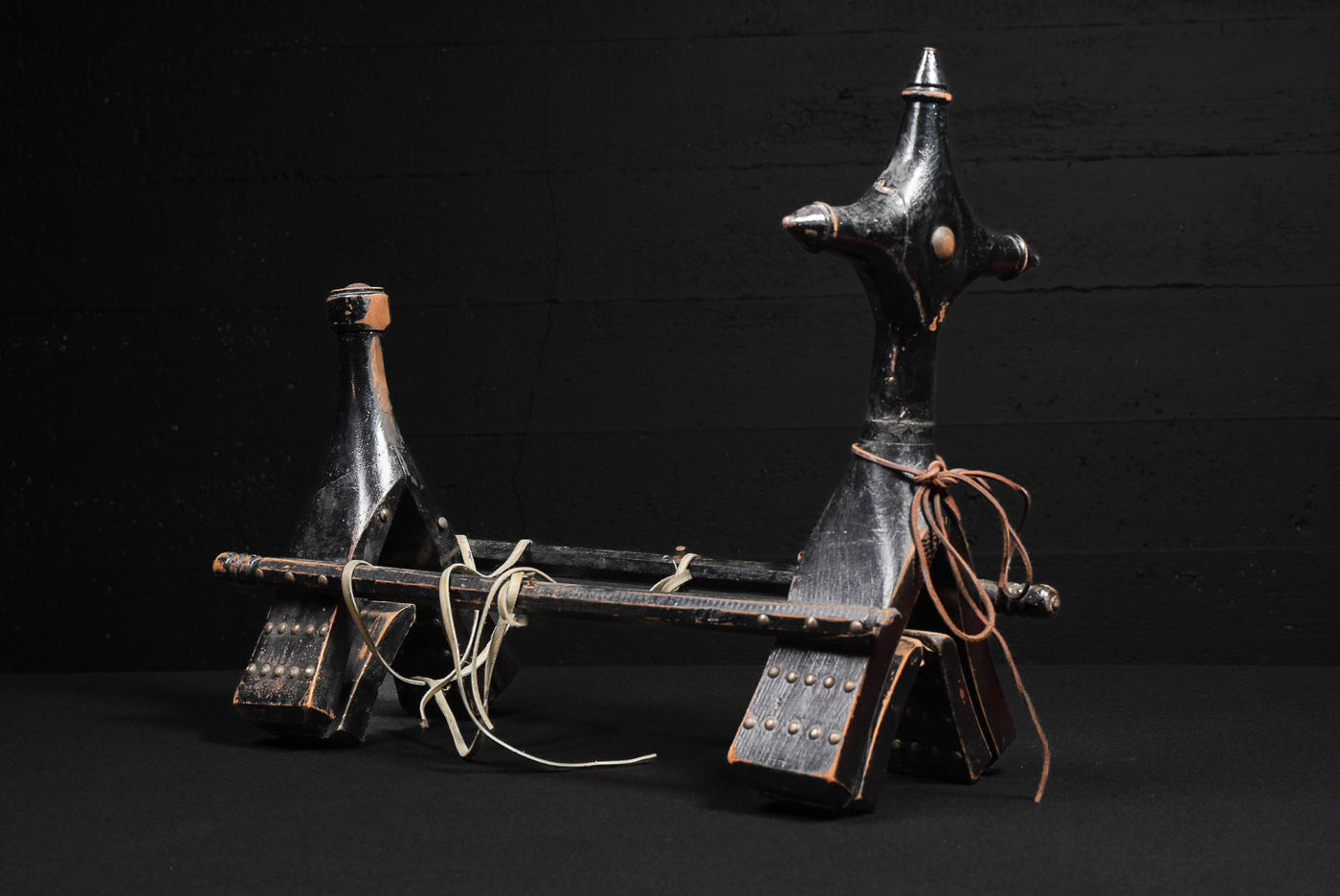 Handcrafted Wooden Camel Saddle with Studded Detailing