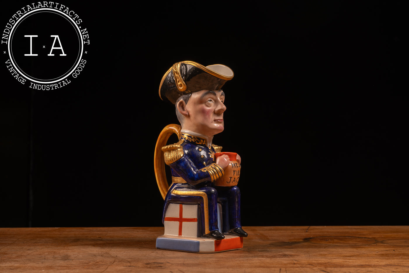 Early 20th Century Staffordshire Pottery Toby Jug - Admiral Jellicoe Wilkinson