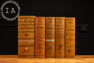 Set of Four Antique Letter File Boxes