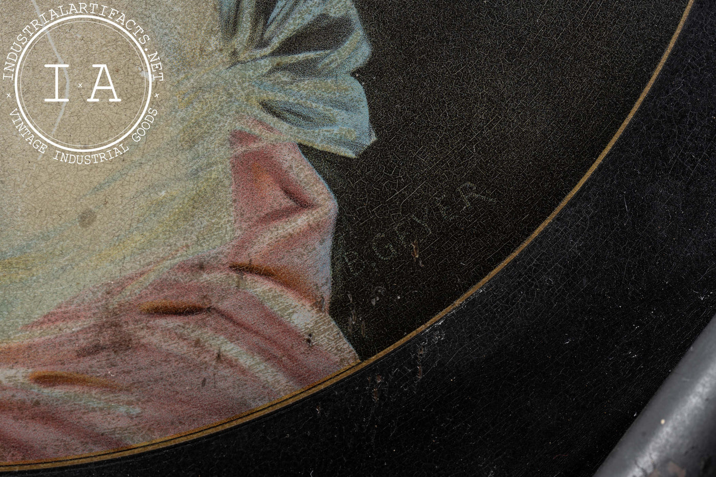 Lenore | Late 19th Century Geyer Self-Framed Tin Litho Sign