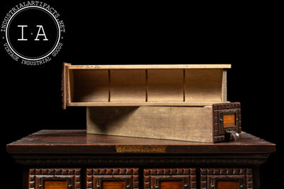 Late 19th Century Oak Tramp Art Screw Cabinet by J. D. Warren
