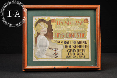 Framed Fry’s Domestic Household Grinder Advertising Print