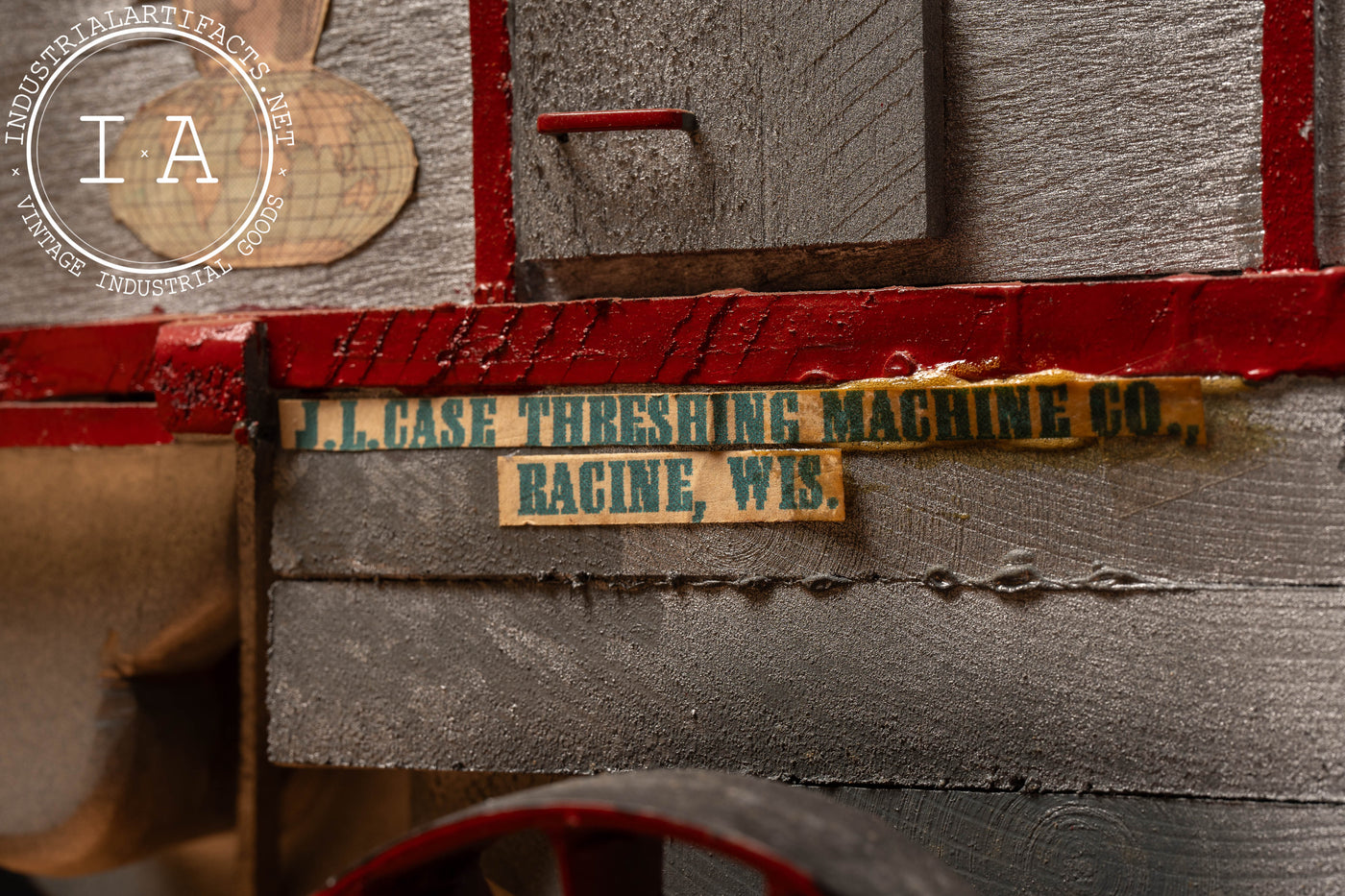 Antique Wood and Cast Iron Model Thresher