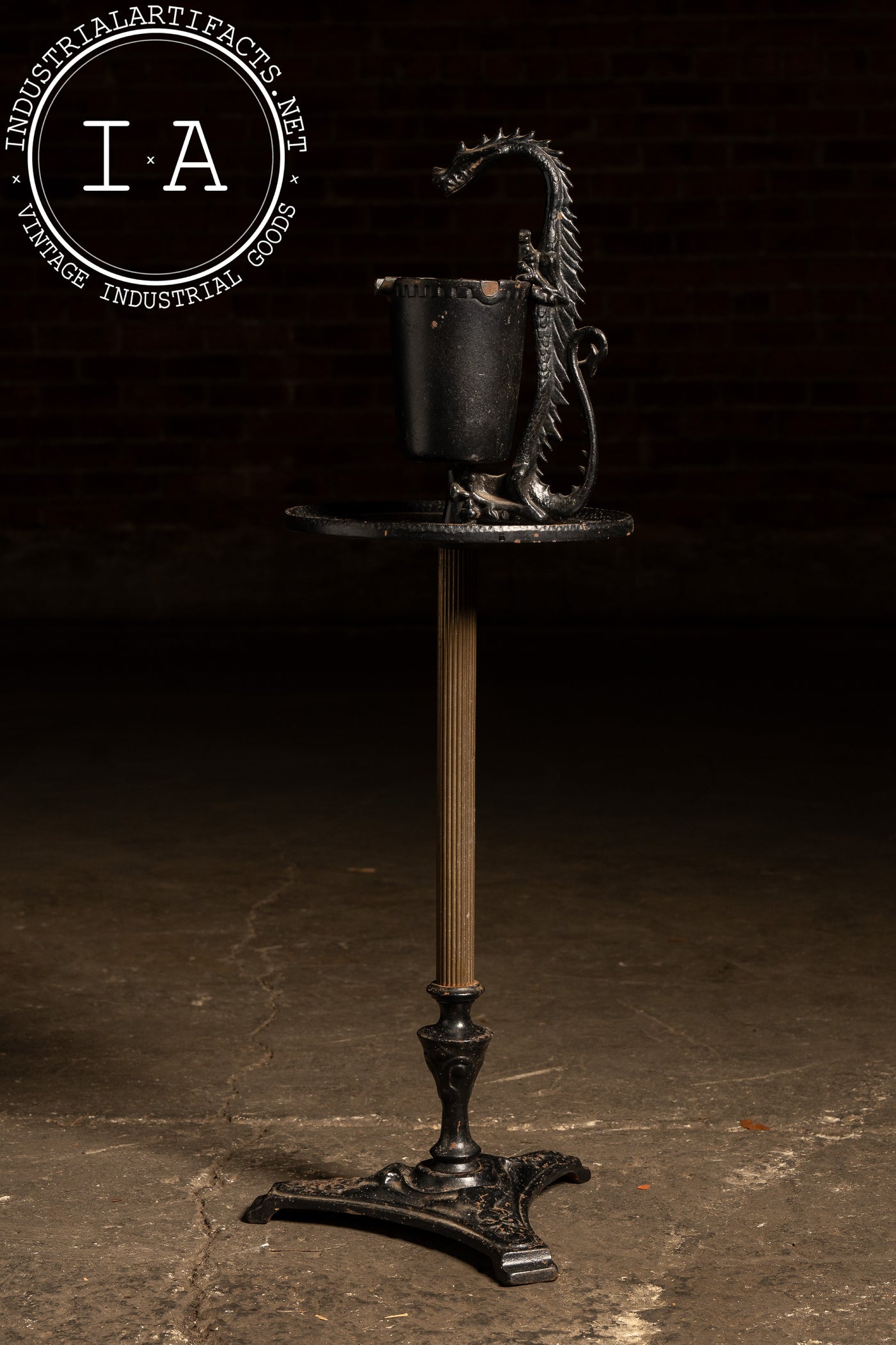 Antique Dragon Smoker Ashtray by Scroll Art