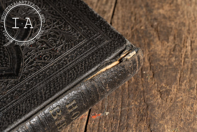 Antique Late Victorian Family Presentation Holy Bible