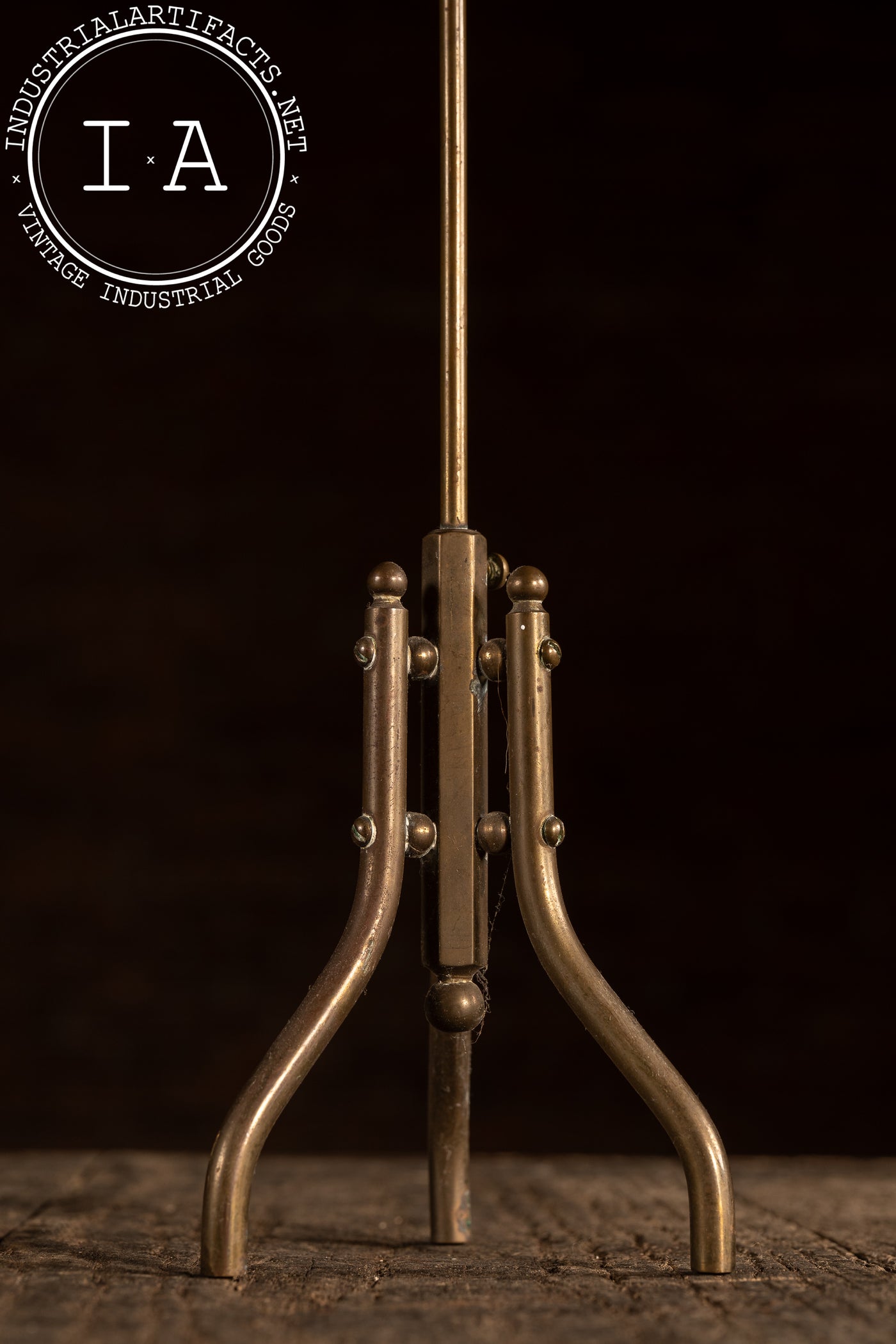 Antique Brass Tabletop Mercantile Display Stand