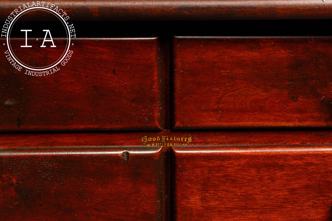 Massive Early 20th Century Double Apothecary Cabinet Set by W. B. McLean