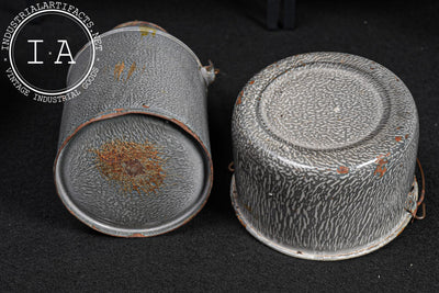 Vintage Six-Piece Graniteware Kitchen Set