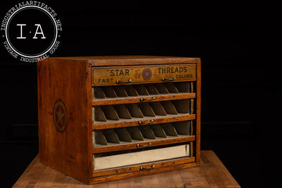 Early 20th Century Star Threads POS Display Case