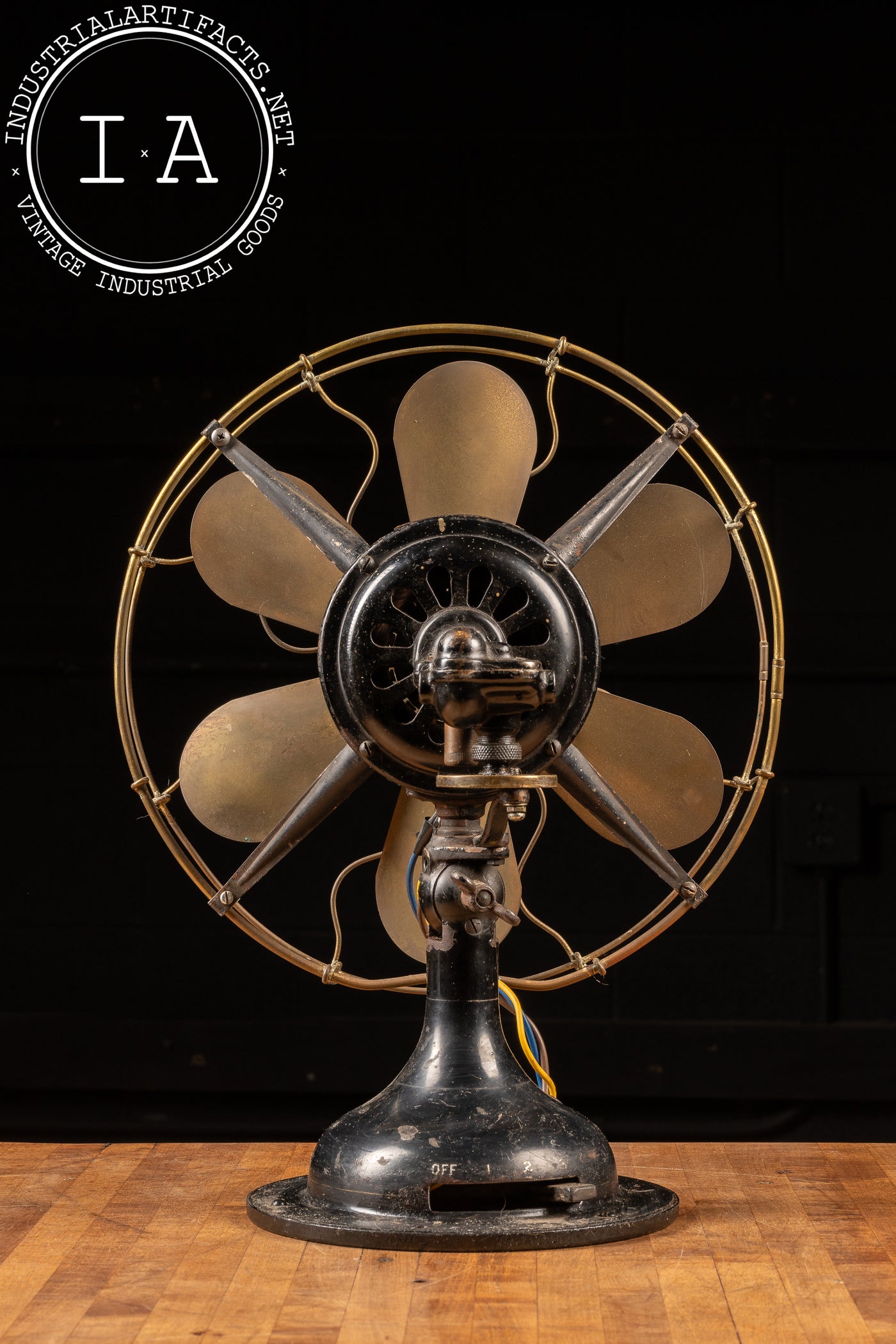 Antique Robbins & Myers Co. Desk Fan