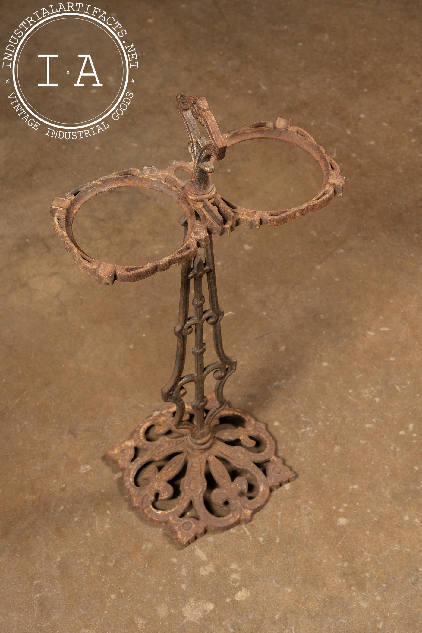 Early 20th Century Cast Iron Ashtray Stand