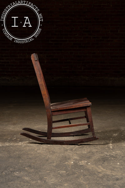Early 20th Century Arts and Crafts Mahogany Rocking Chair