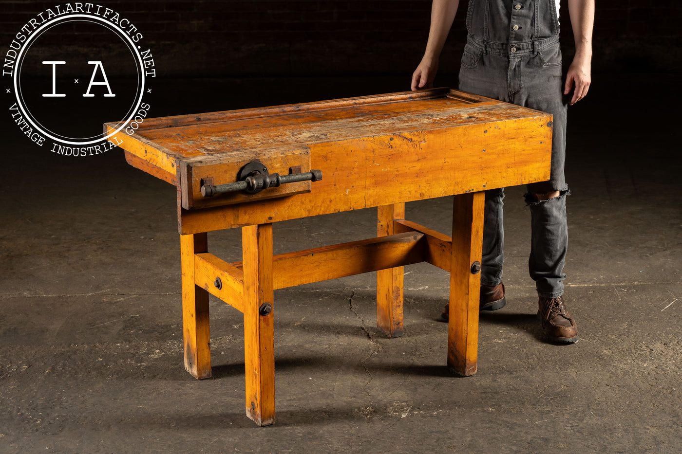 Early 20th Century Maple Workbench