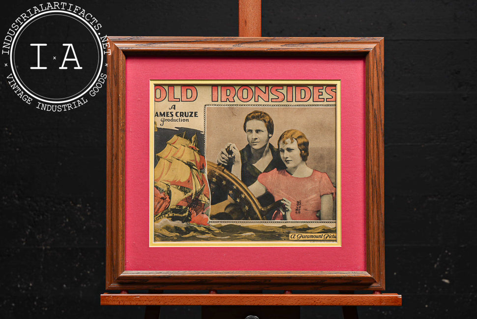 Antique Old Ironsides Framed Movie Lobby Card
