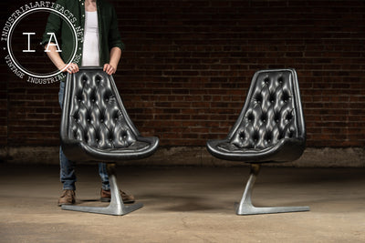 Pair of MCM Sculpta "Star Trek" Chairs by Vladmir Kagan for Chromcraft