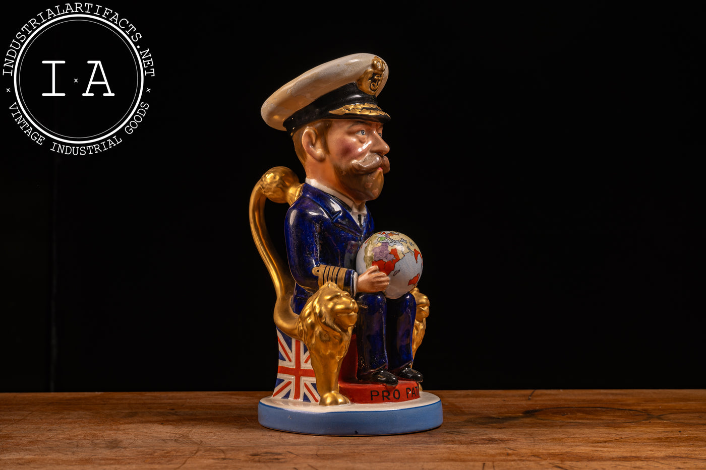 Early 20th Century Staffordshire Pottery Toby Jug - King George V