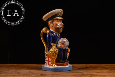 Early 20th Century Staffordshire Pottery Toby Jug - King George V