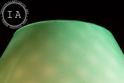 Mid-Century Modern Murano Cased Glass Mushroom Lamp in Green