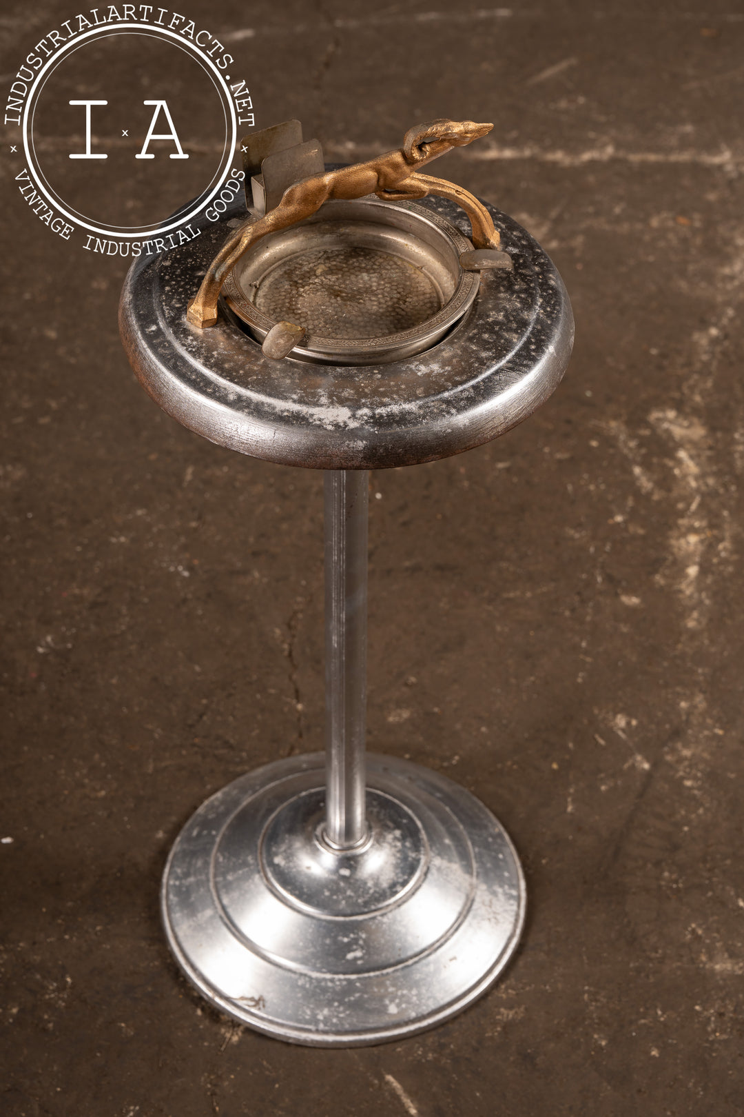 art deco cigarette stand Pedestal Smoking Ash Trays with Lights Deluxe Art Deco Machine Age