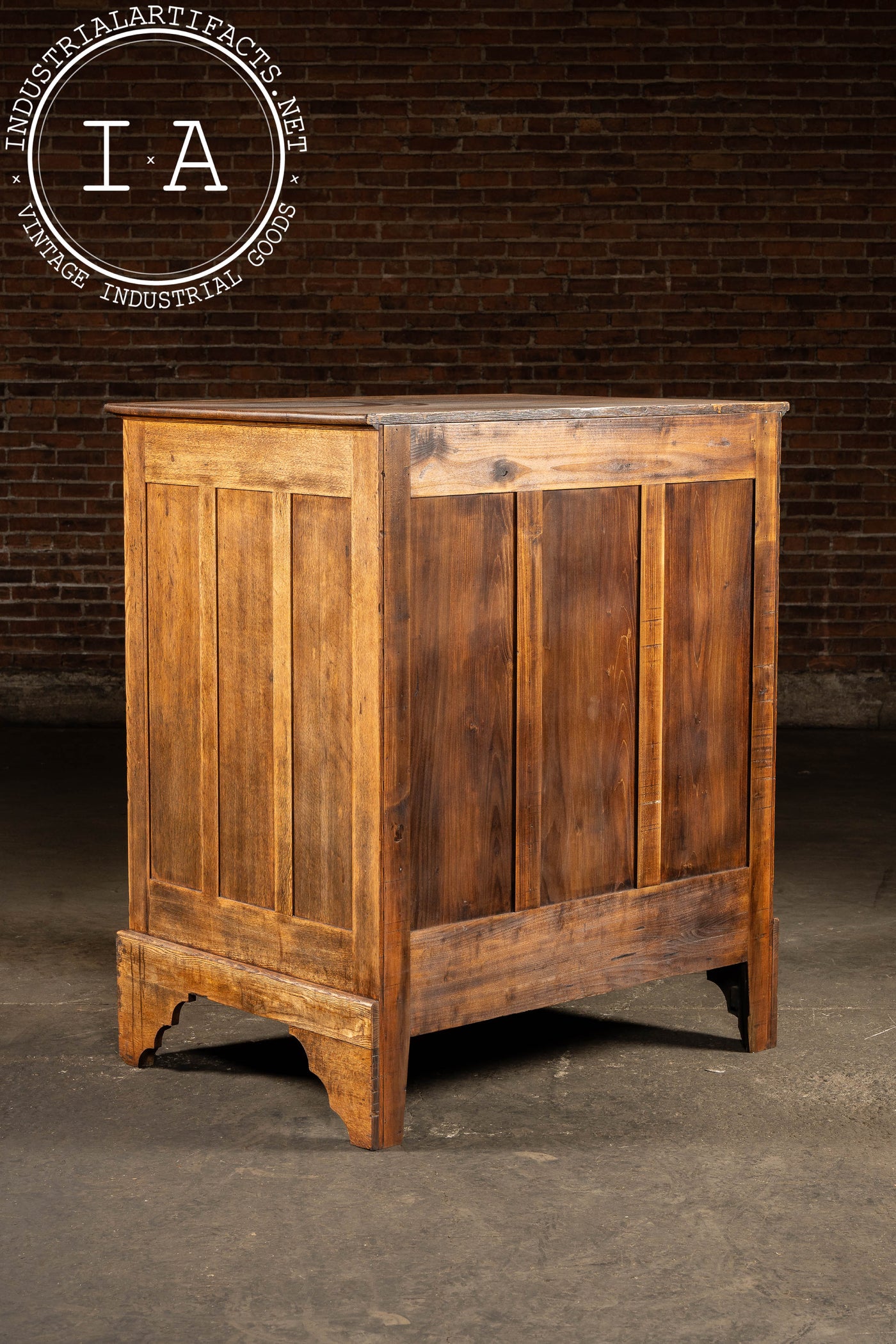 Massive Early 20th Century Oak 13-Drawer Flat File Cabinet