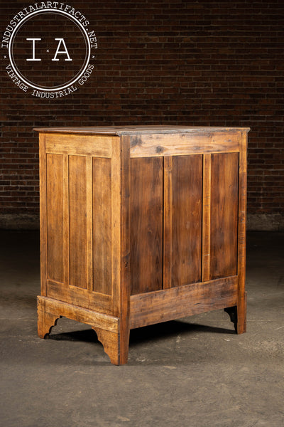 Massive Early 20th Century Oak 13-Drawer Flat File Cabinet