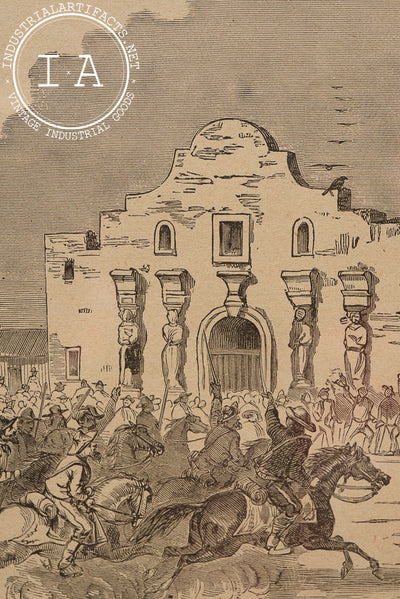 The Alamo - General Twiggs’ Headquarters | Framed Homer Etching
