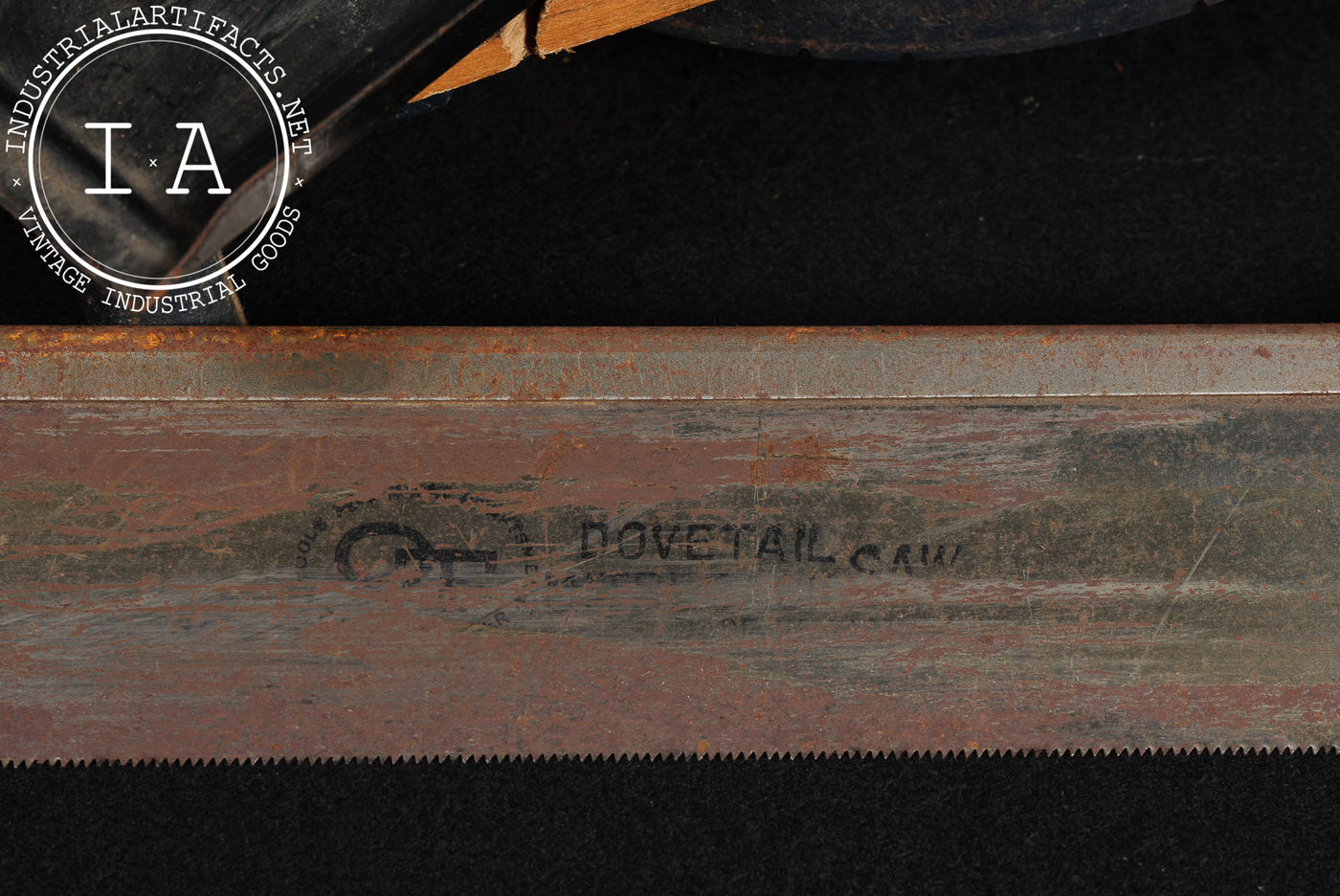 Vintage Cast Iron and Wood Miter Box with Saw by Penncraft