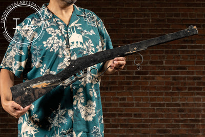 Antique Figural Wooden Folk Art Firearm Trade Sign