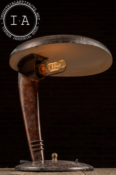 c. 1930 Faries Eye-Saver Cobra Table Lamp