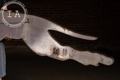 Large Porcelain Greyhound Bus Sign