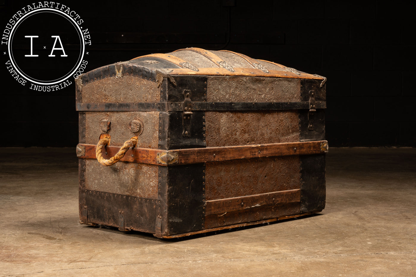 19th Century Swedish Dome Top Trunk