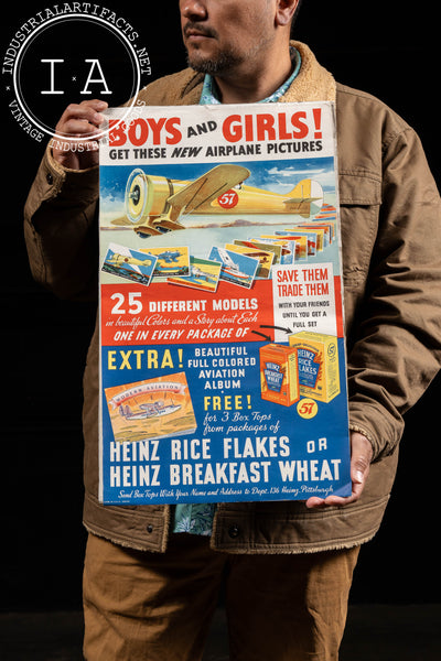 Vintage Heinz Breakfast Wheat Litho Print Ad