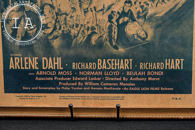 Framed Duotone "Reign of Terror" Movie Poster, 1949